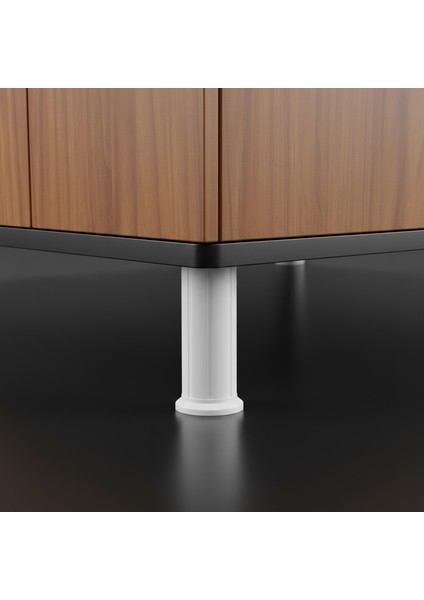 Mobilya Baza Tv Ünitesi Yükseltme Ayağı Robot Süpürge Uyumlu 1 Adet 15 cm Beyaz Plastik indirimleri