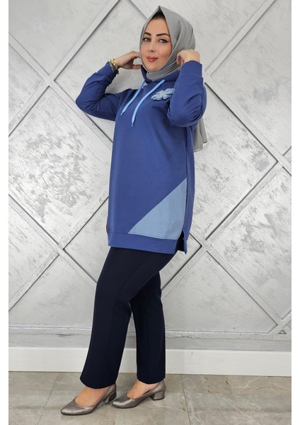 Kadın Kombinli Kapüşonlu Tesettür Tunik