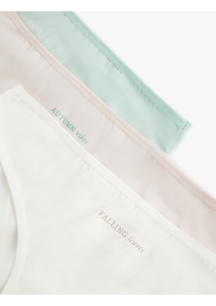 Pamuklu Rahat Kalıp 3'lü Brief Külot Seti