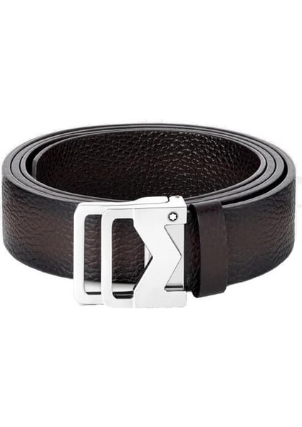 M Tokalı Sfumato Kahverengi 35 mm Deri Kemer 131180