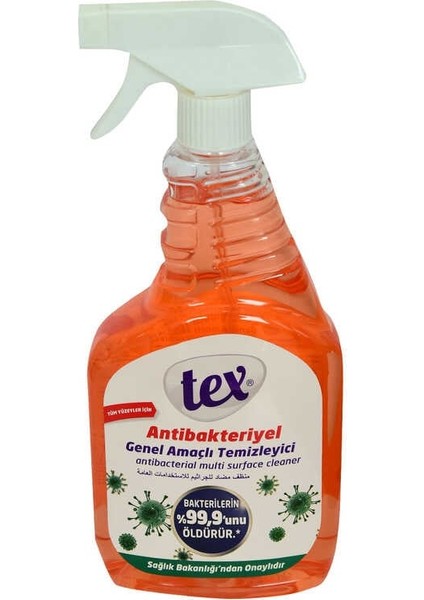 Genel Amaçlı Temizleyici Tüm Yüzeyler Için Tcu Spreyli 750 ml