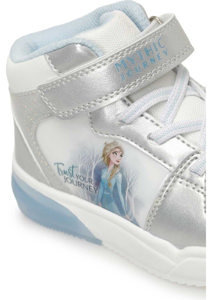 Arendelle-Int 5pr Gümüş Kız Çocuk High Sneaker