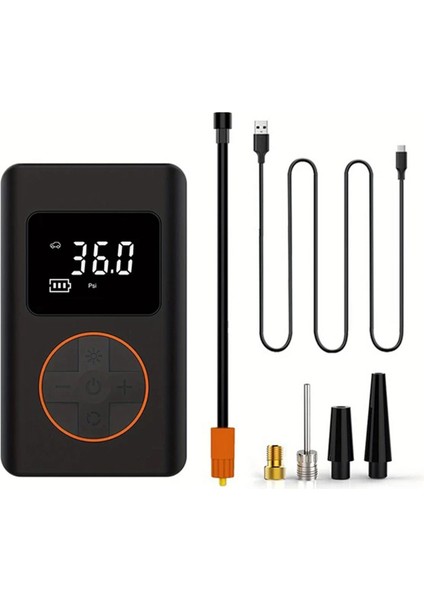 PR-1080 Taşınabilir Şarjlı Dijital Lastik Şişirme Pompası 150PSI 12V 2.0AH