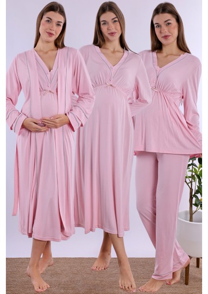 Pembe Hamile Lohusa Set
