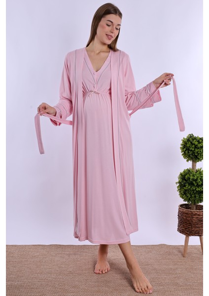 Pembe Hamile Lohusa Set