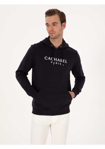 Erkek Lacivert Regular Fit %100 Pamuk Bisiklet Yaka Sweatshirt 50318946-VR033 modelleri