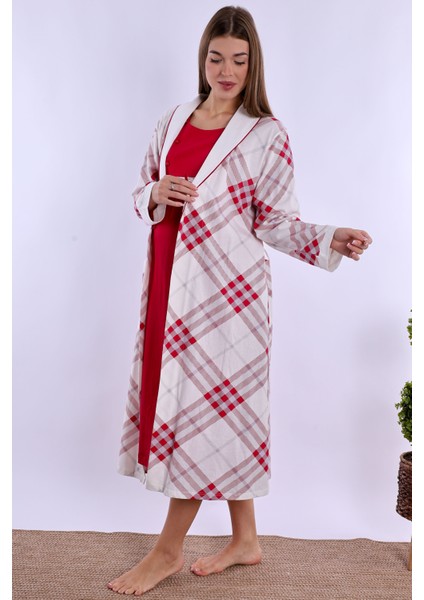 Vişne %100 Pamuk Hamile Lohusa Set