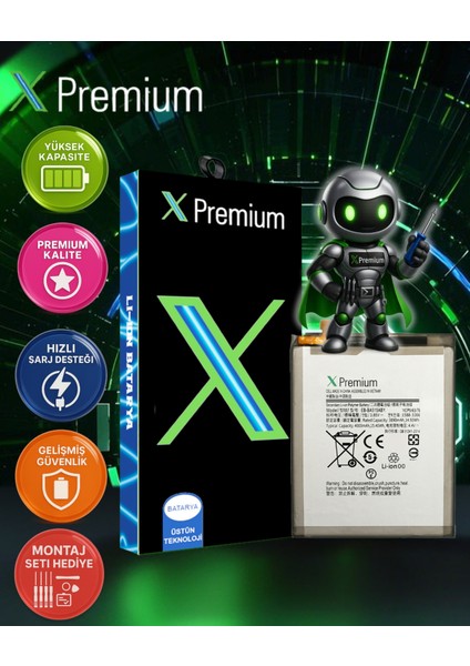 Xpremium Samsung Galaxy A52 Uyumlu Batarya Pil Süper Yüksek Kalite 4500 Mah EB-BG781ABY