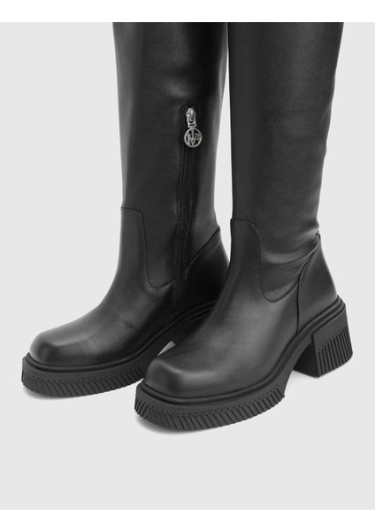 Portia Hakiki Deri Strech Siyah Kadın Çizme fiyatları