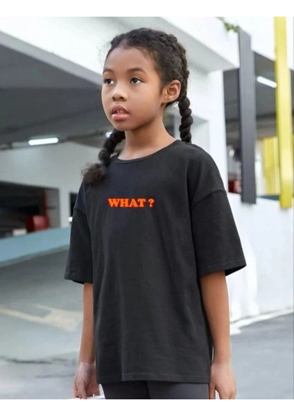 Çocuk Unisex Baskılı T-Shirt - Siyah fiyatları