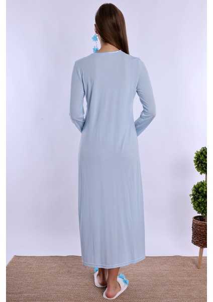 Mavi Hamile Lohusa Gecelik modelleri