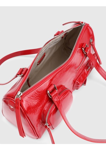 Stery Hakiki Rugan Deri Kırmızı Kadın Omuz Çantası indirimleri