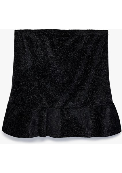 Beli Lastikli Drapeli Simli Fırfırlı Etek fiyatları