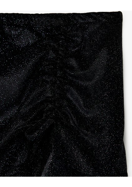 Beli Lastikli Drapeli Simli Fırfırlı Etek modelleri