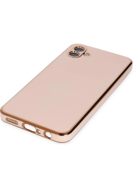 Samsung Galaxy A04 Kılıf Volet Silikon - Pembe