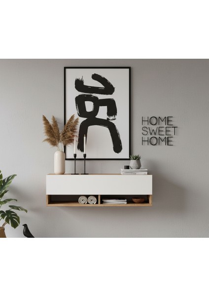 Lia Hol Antre Dresuar Duvara Monte 100CM Atlantik Çam - Beyaz fiyatları