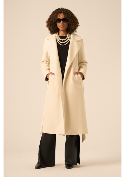 Bayan Kaşe Kaban Ekru 31251 indirimleri