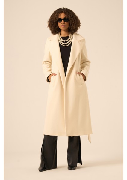 Bayan Kaşe Kaban Ekru 31251