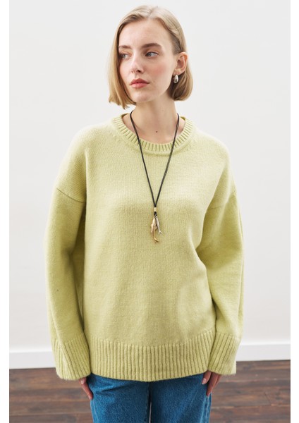 Chunky Oversıze Kazak Lıme modelleri