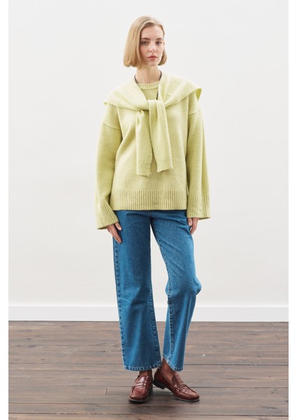 Chunky Oversıze Kazak Lıme indirimleri