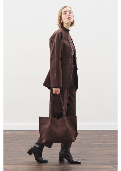 Barrel Pantolon Acı Kahve modelleri