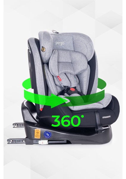 4088 Strongfix Oto Koltuğu 0-36 Kg Gri fiyatları