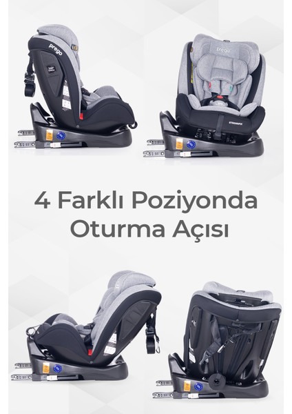 4088 Strongfix Oto Koltuğu 0-36 Kg Gri indirimleri