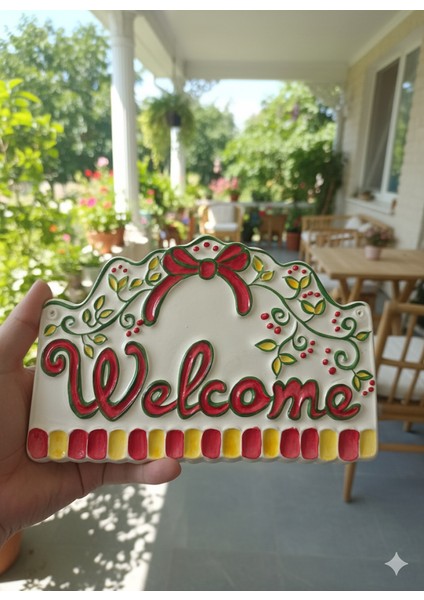 Welcome Seramik Kapı Süsü modelleri