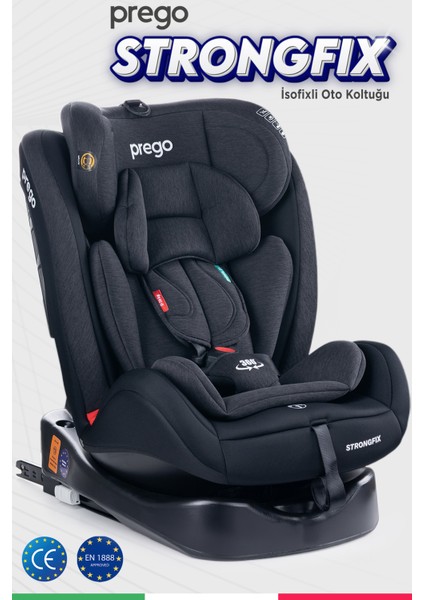 4088 Strongfix Oto Koltuğu 0-36 Kg Füme
