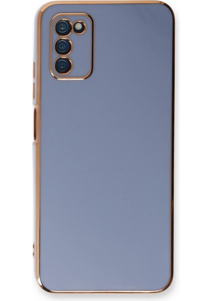 Samsung Galaxy A03S Kılıf Volet Silikon - Mavi indirimleri