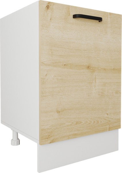 Napoli Raflı Dolap Ayaklı Raf Modül Dolap 60 cm