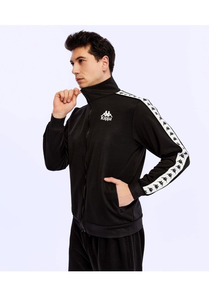 222 Banda Andry Full Zip Erkek Siyah Fermuarlı Eşofman Üstü modelleri