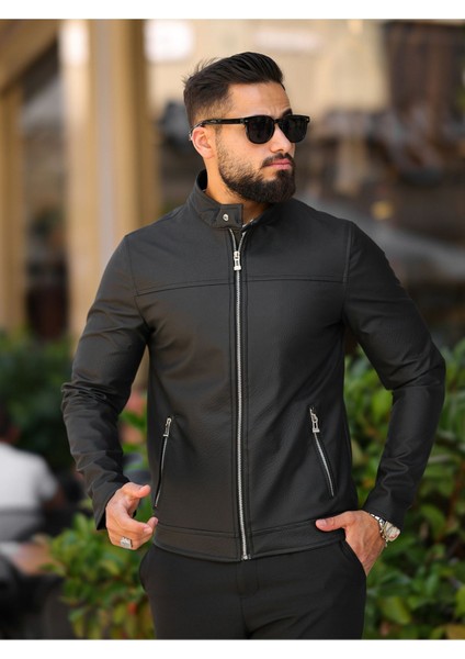 Slim Fit Deri Ceket fiyatları