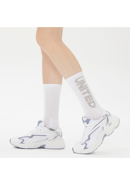 4 Cure Unisex Siyah/gri/beyaz 3'lü Çorap