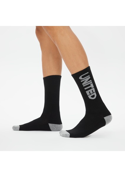 4 Cure Unisex Siyah/gri/beyaz 3'lü Çorap fırsatları