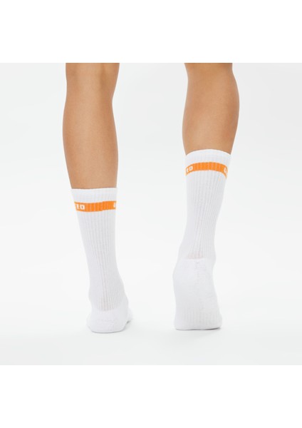 4 Street Erkek Beyaz Renkli Şeritli 3'lü Çorap indirimleri