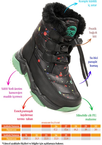 Bambu Bağcıklı Kız Çocuk Kar Botu fiyatları