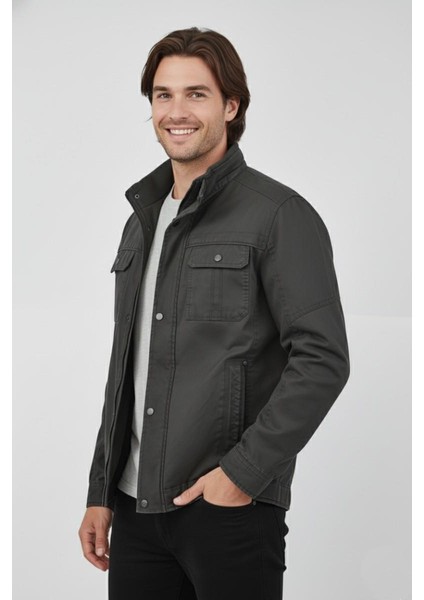 Erkek Kanvas Hakim Yaka Içi Kürklü Spor Mont M2645 BGL-ST04917 fiyatları