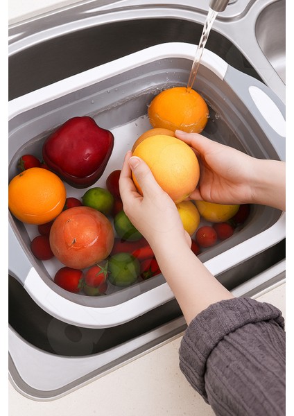 Katlanabilir Kesme Doğrama Tahtası - Yer Kaplamaz - Kamp ve Mangala Uygun - Su Akıtma Tıpalı indirimleri