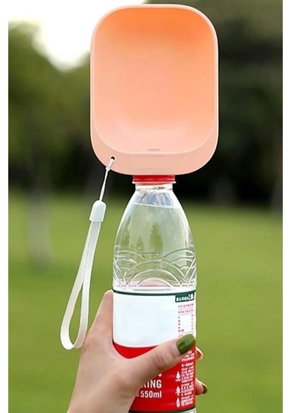 Evcil Hayvan Plastik Yıkanabilir Taşınabilir Su Şişesi Bağlantılı Su Kabı