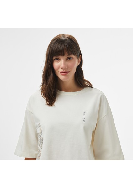 Unıted4 Kadın Krem T-Shirt fırsatları