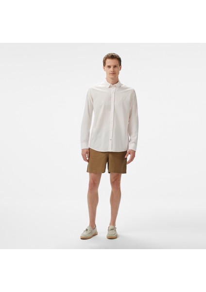 Erkek Pembe Classic Fit Çizgili Gömlek modelleri