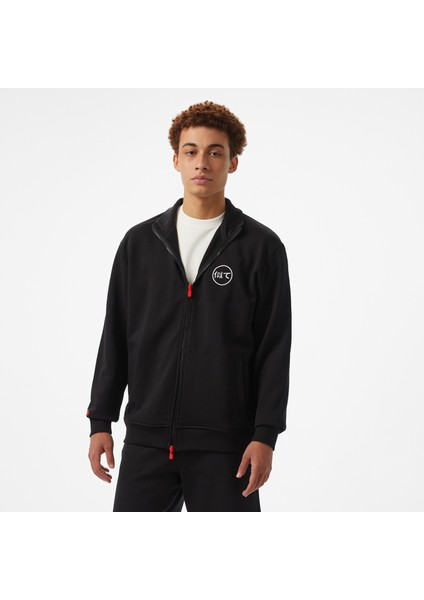 Unıted4 Motto Erkek Siyah Sweatshirt