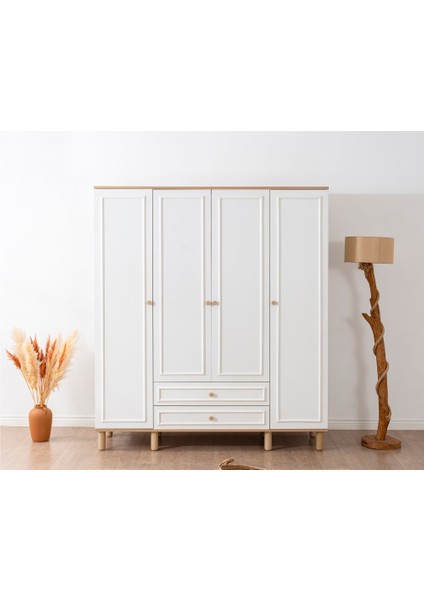 Tindra Gardırop 4 Kapaklı