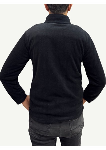 Unisex Anti-Pilling Tüylenme Yapmayan Polar Hırka, Fermuarlı 3 Cepli Dik Yaka Soğuk Geçirmez Polar fiyatları