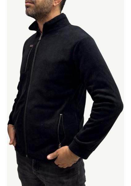 Unisex Anti-Pilling Tüylenme Yapmayan Polar Hırka, Fermuarlı 3 Cepli Dik Yaka Soğuk Geçirmez Polar modelleri