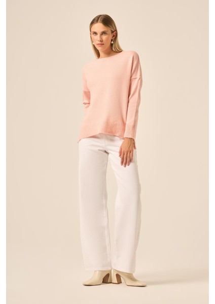 Kadın Şardon Kazak Pudra 25215 fiyatları