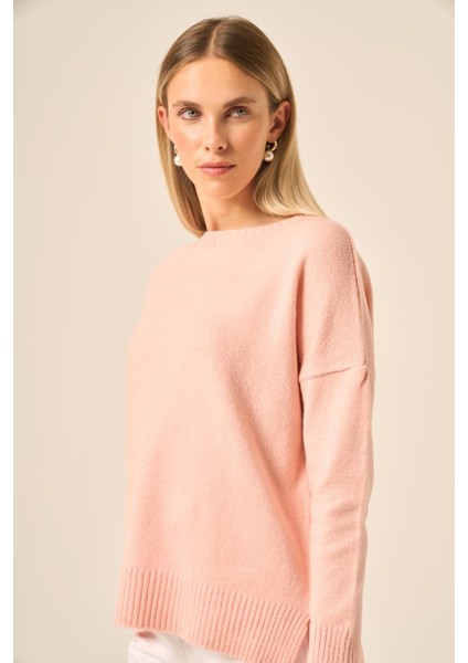 Kadın Şardon Kazak Pudra 25215 indirimleri