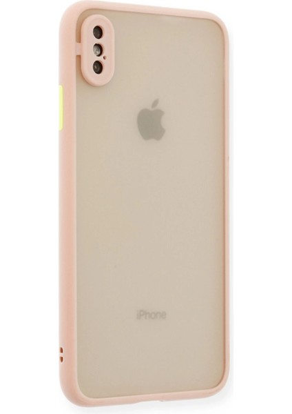 Apple iPhone Xs Max Kılıf Montreal Silikon Kapak - Pembe fiyatları