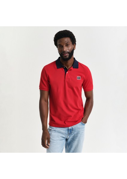 Erkek Kırmızı Regular Fit Polo
